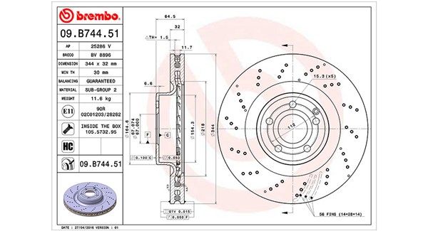 MAGNETI MARELLI Bremžu diski 360406115401